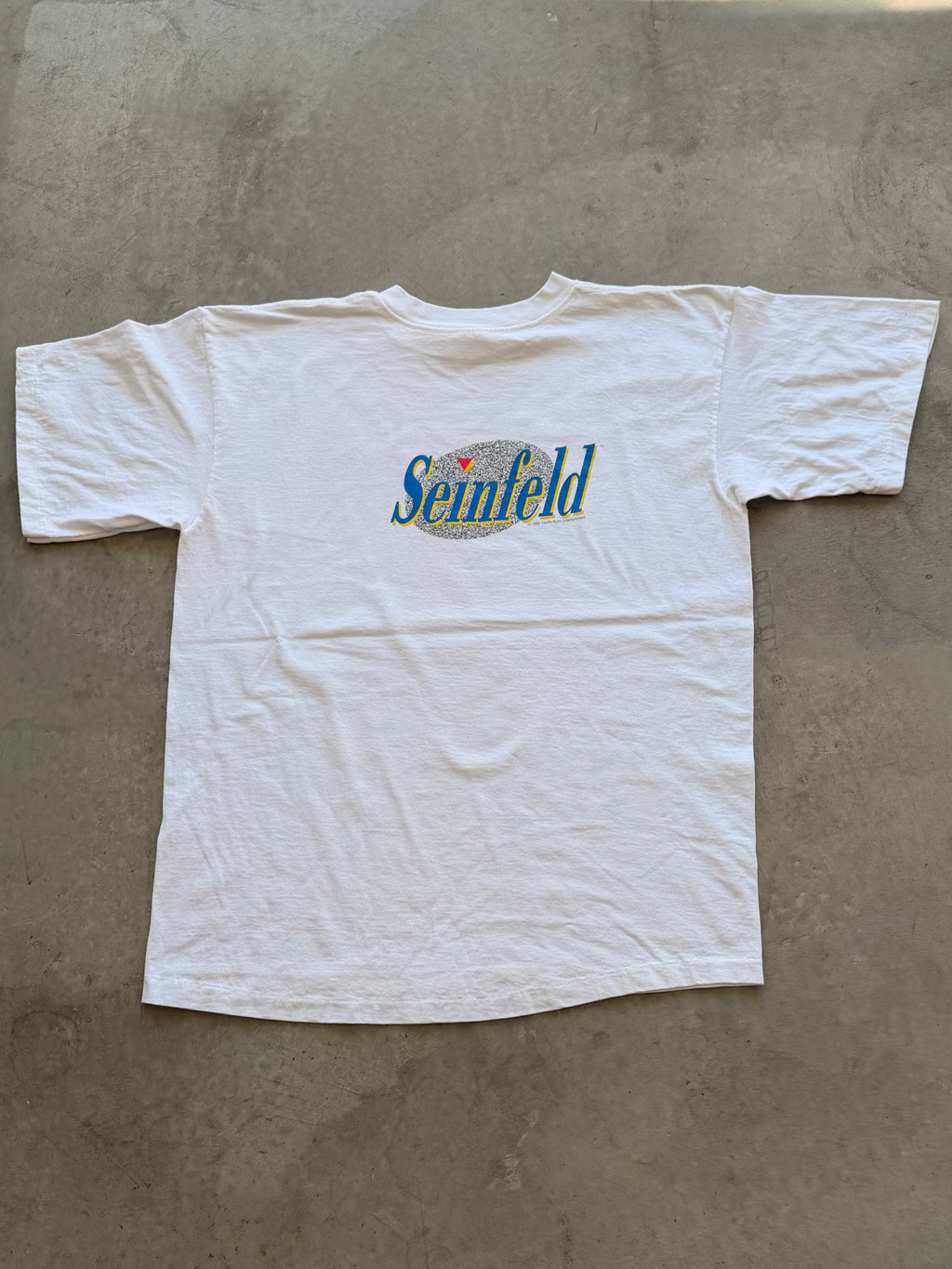 90s Seinfeld white tee - L