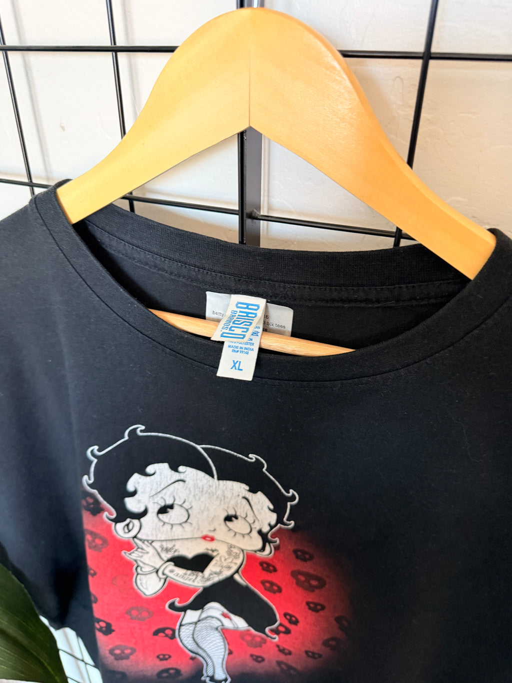 Betty Boop with tattoos black tee - XL
