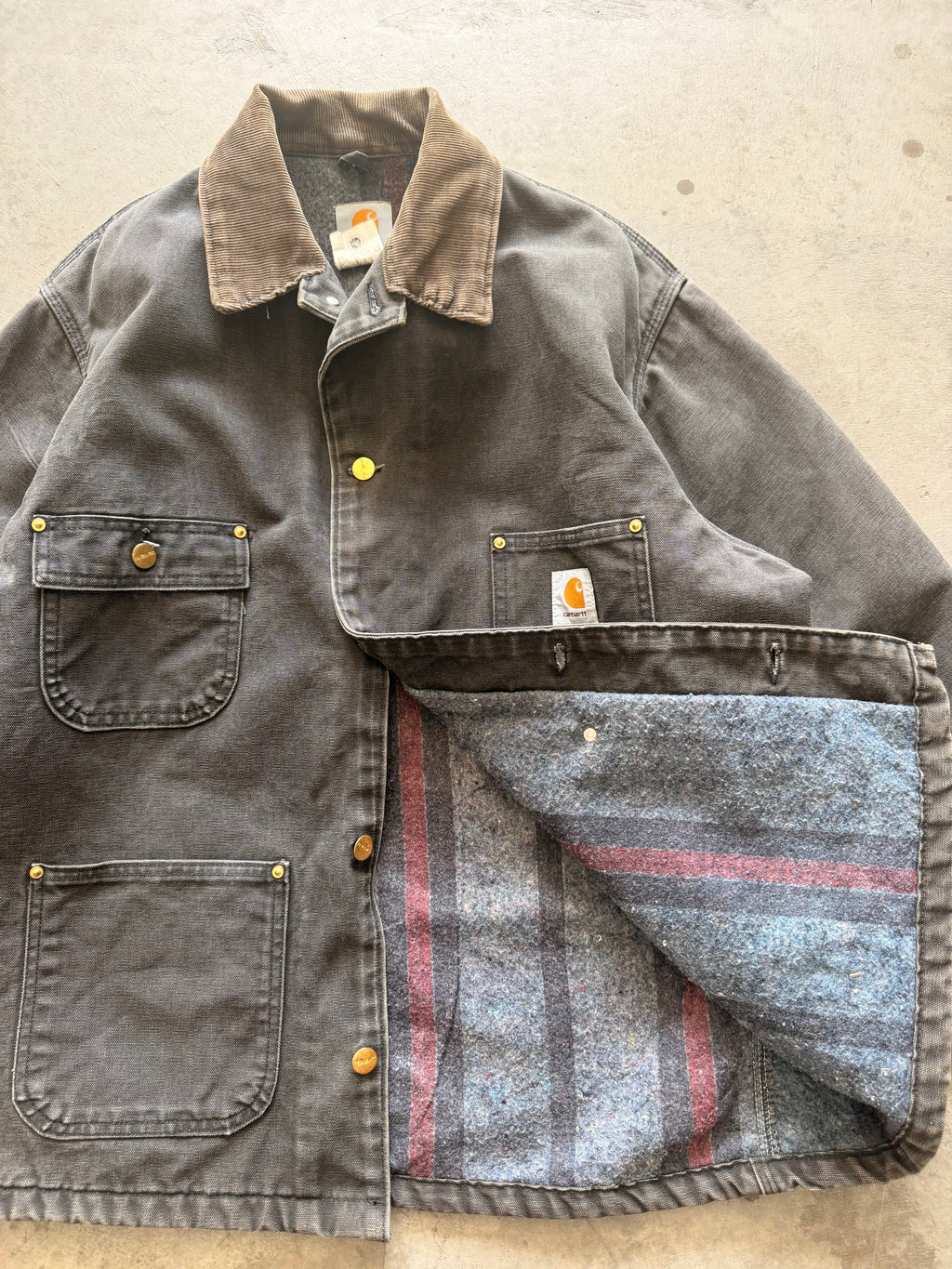 Carhartt black chore jacket - XL