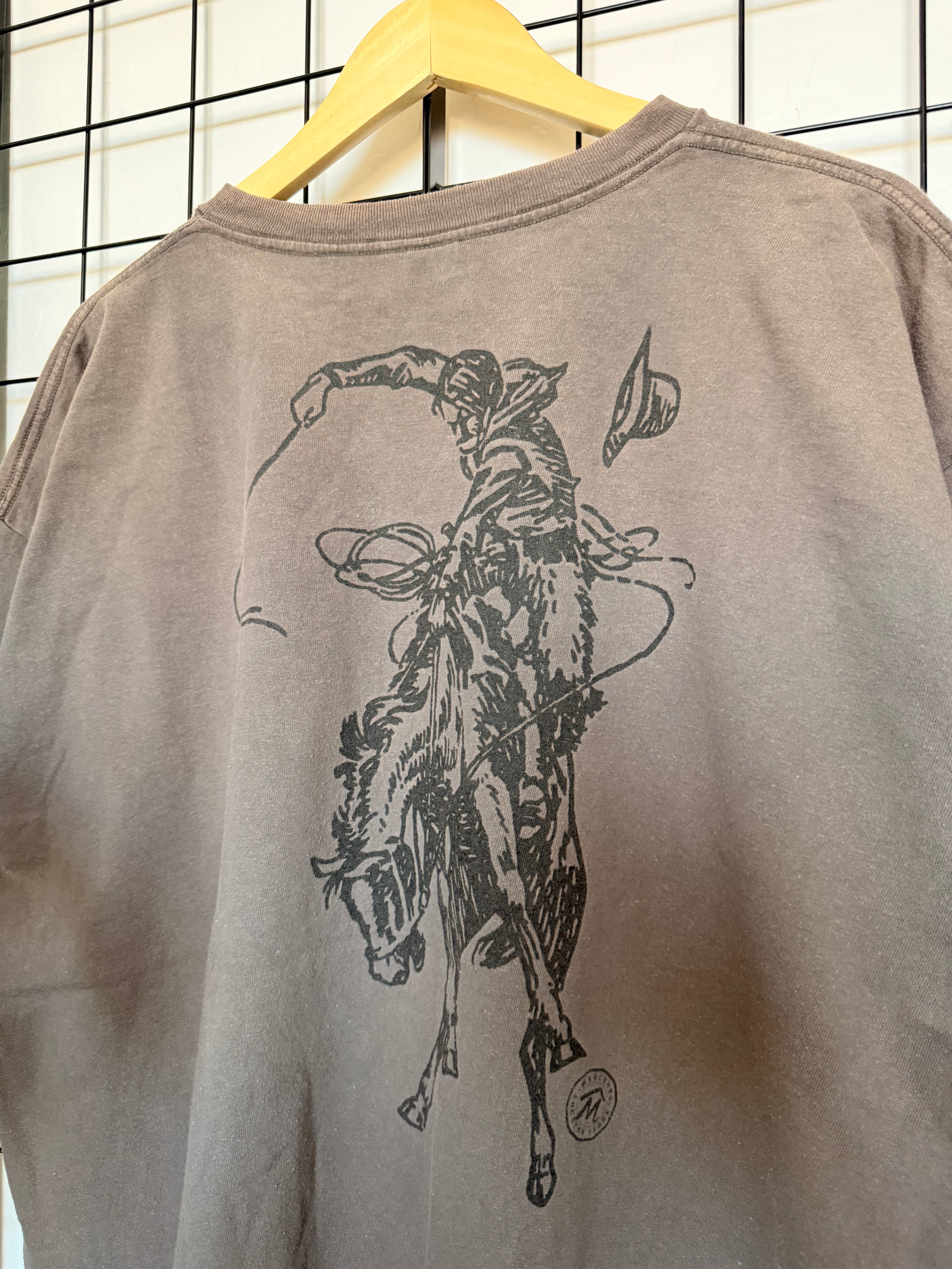 90s Marlboro cowboy brown tee - XL