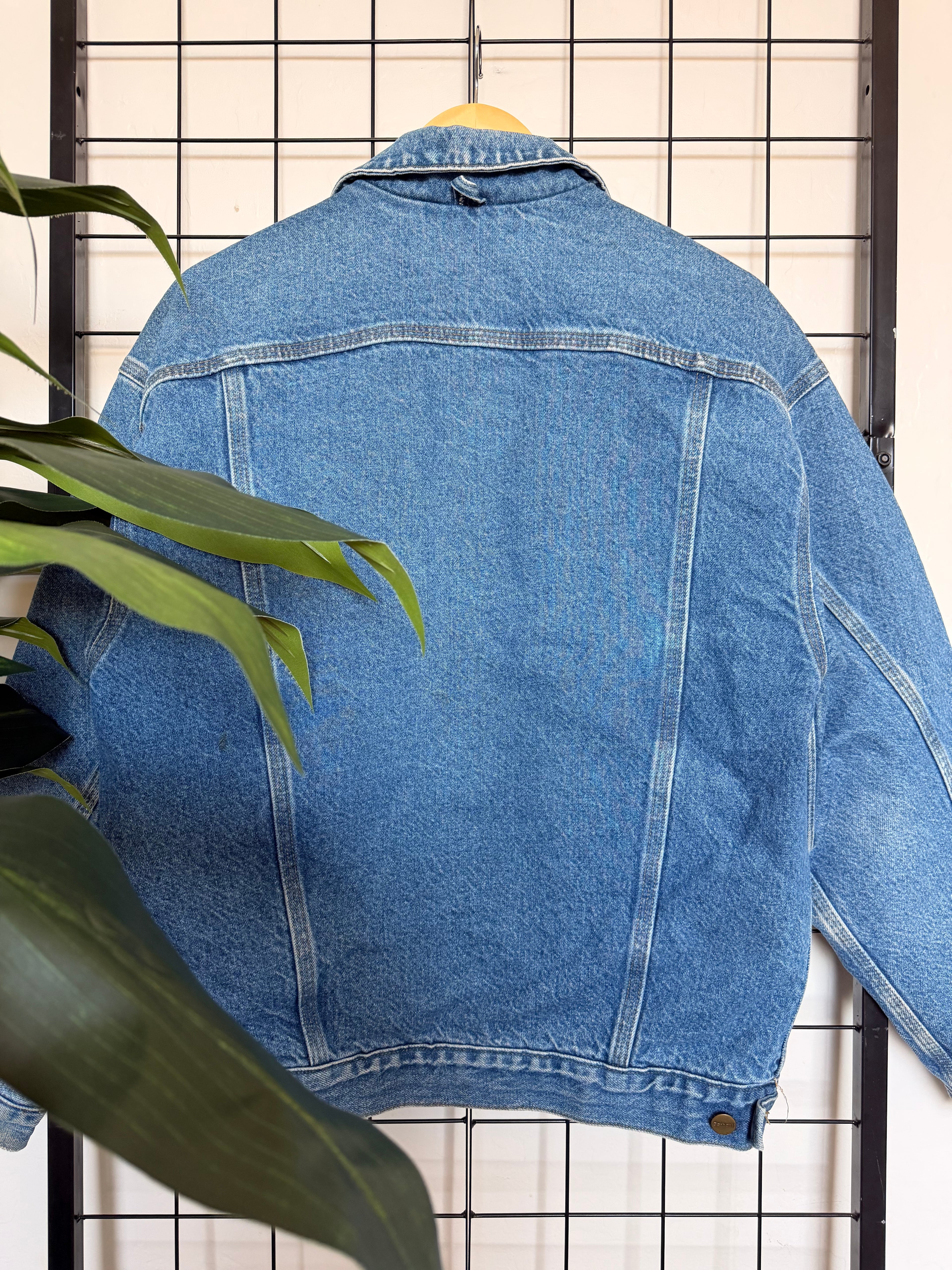 2002 denim Carhartt blanket lined jacket - M