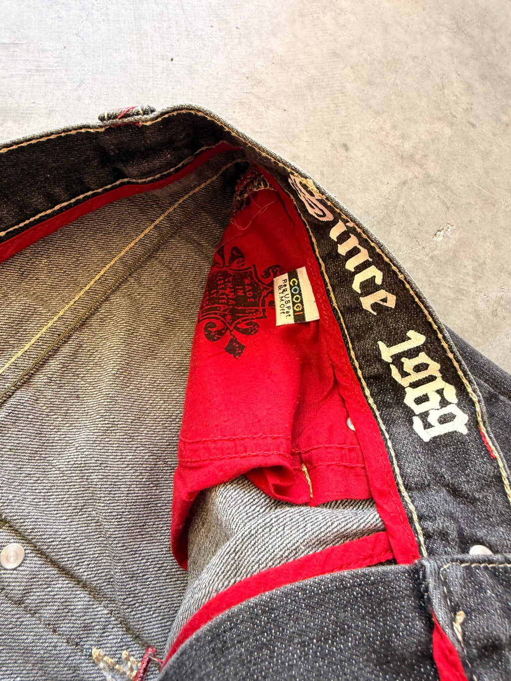 Coogi Y2K ash grey pants Sz 36