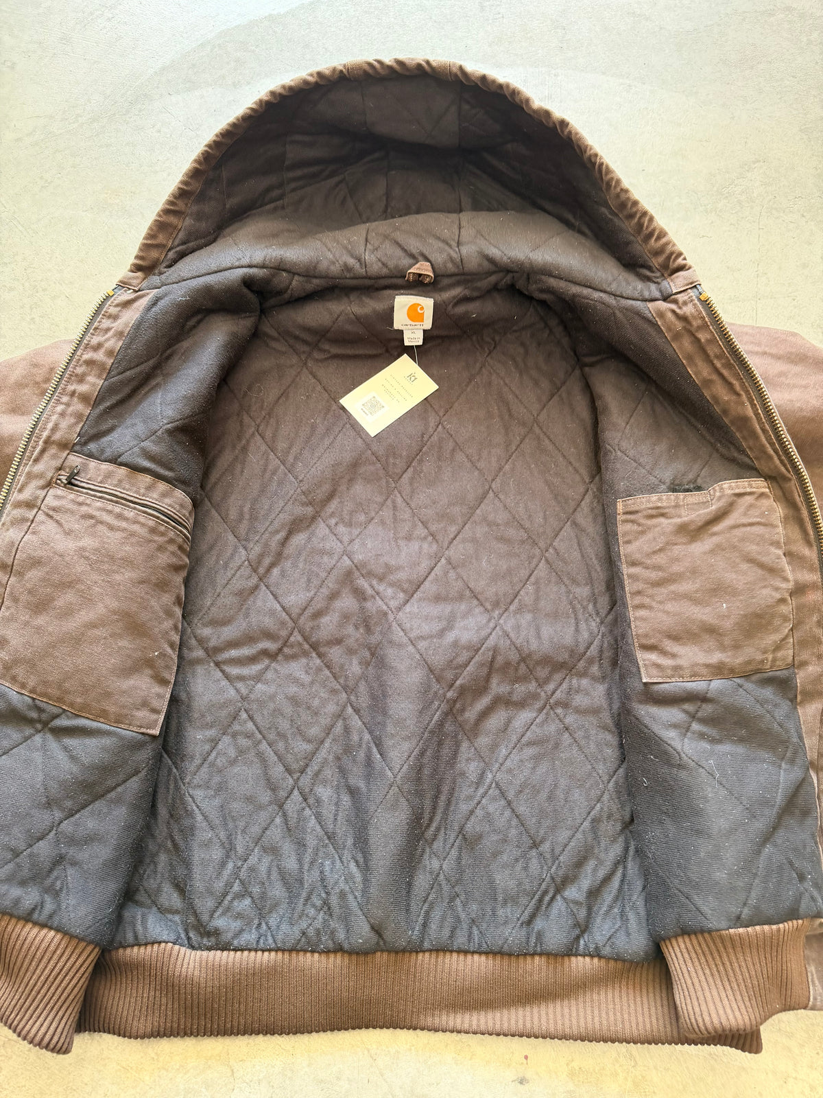 J130 dark brown Carhartt jacket - XL