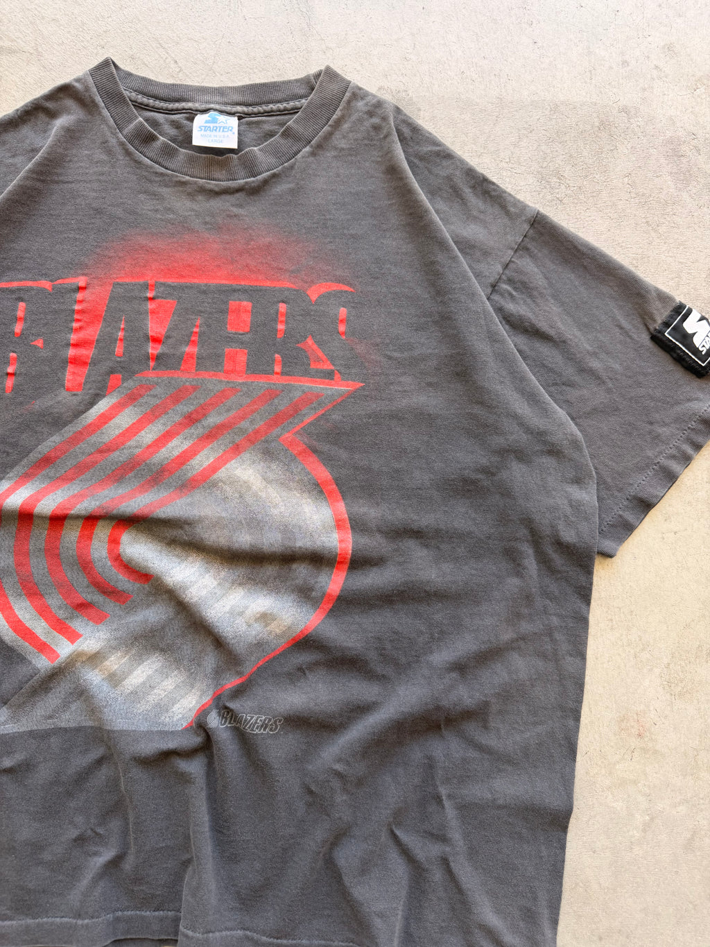 90s Starter Trail Blazers tee - L
