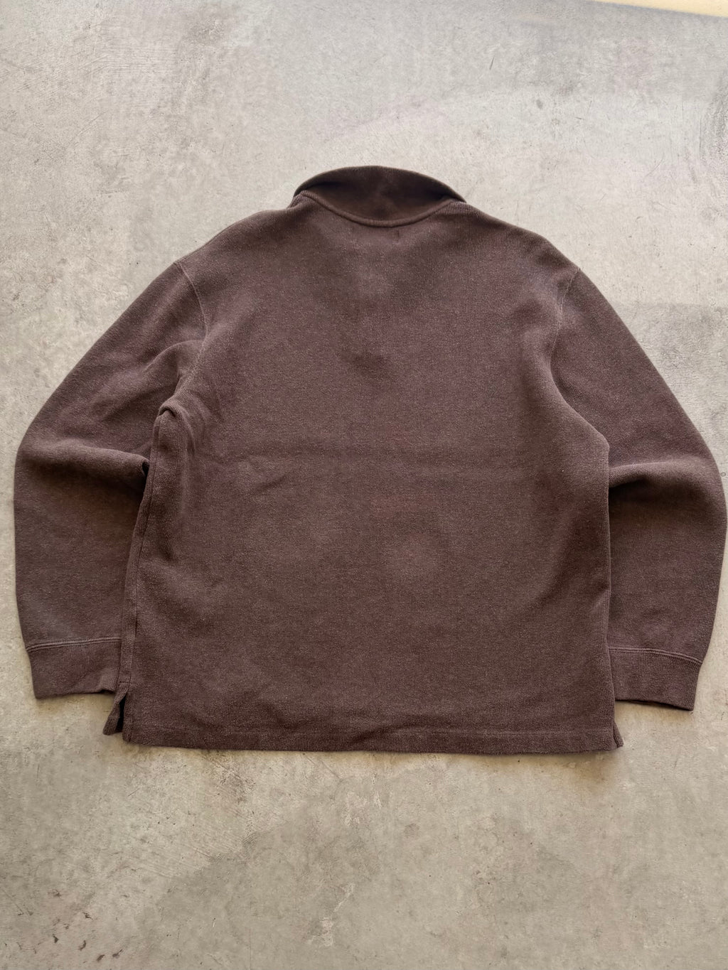 Polo brown quarter zip - L