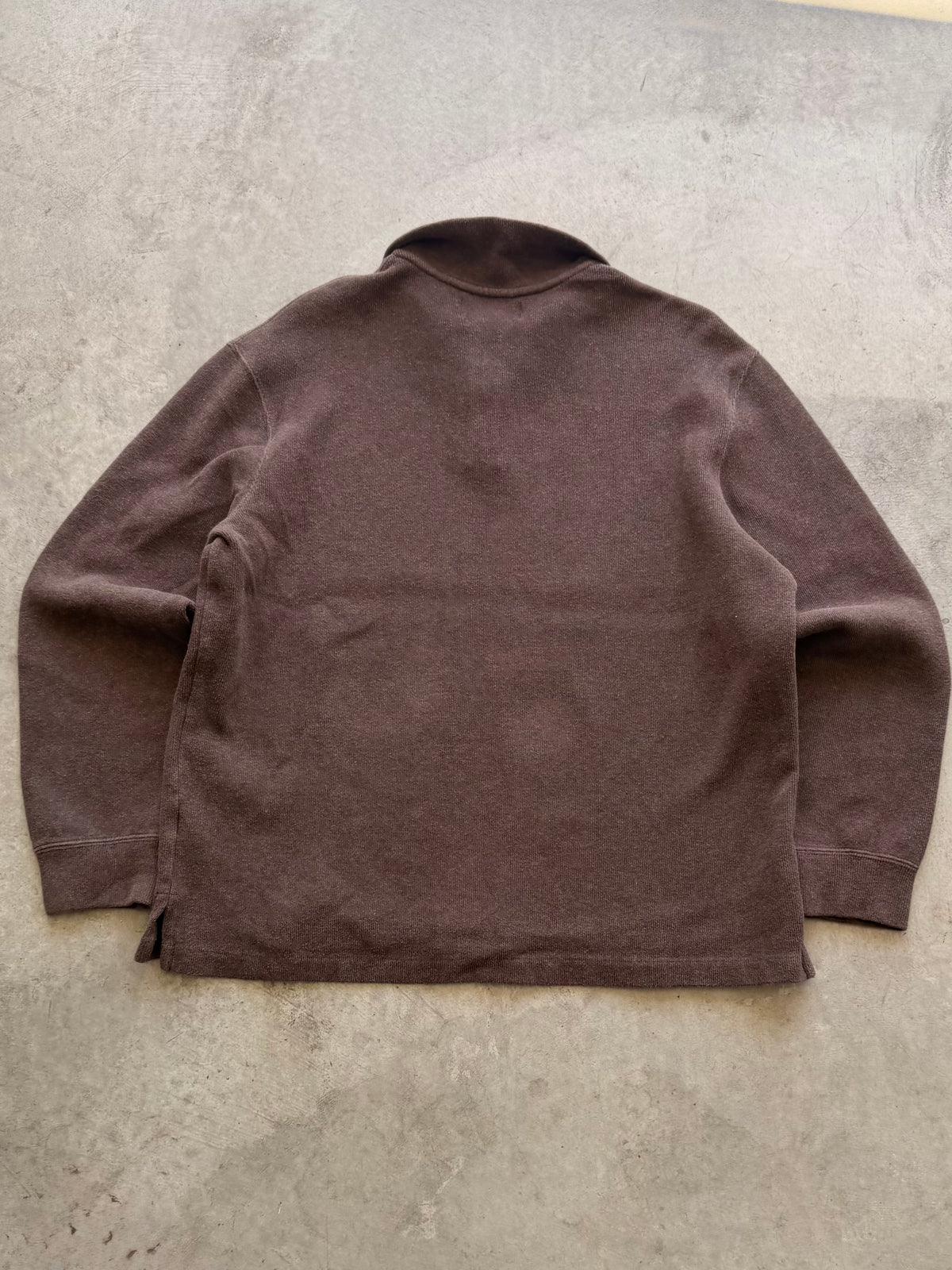 Polo brown quarter zip - L