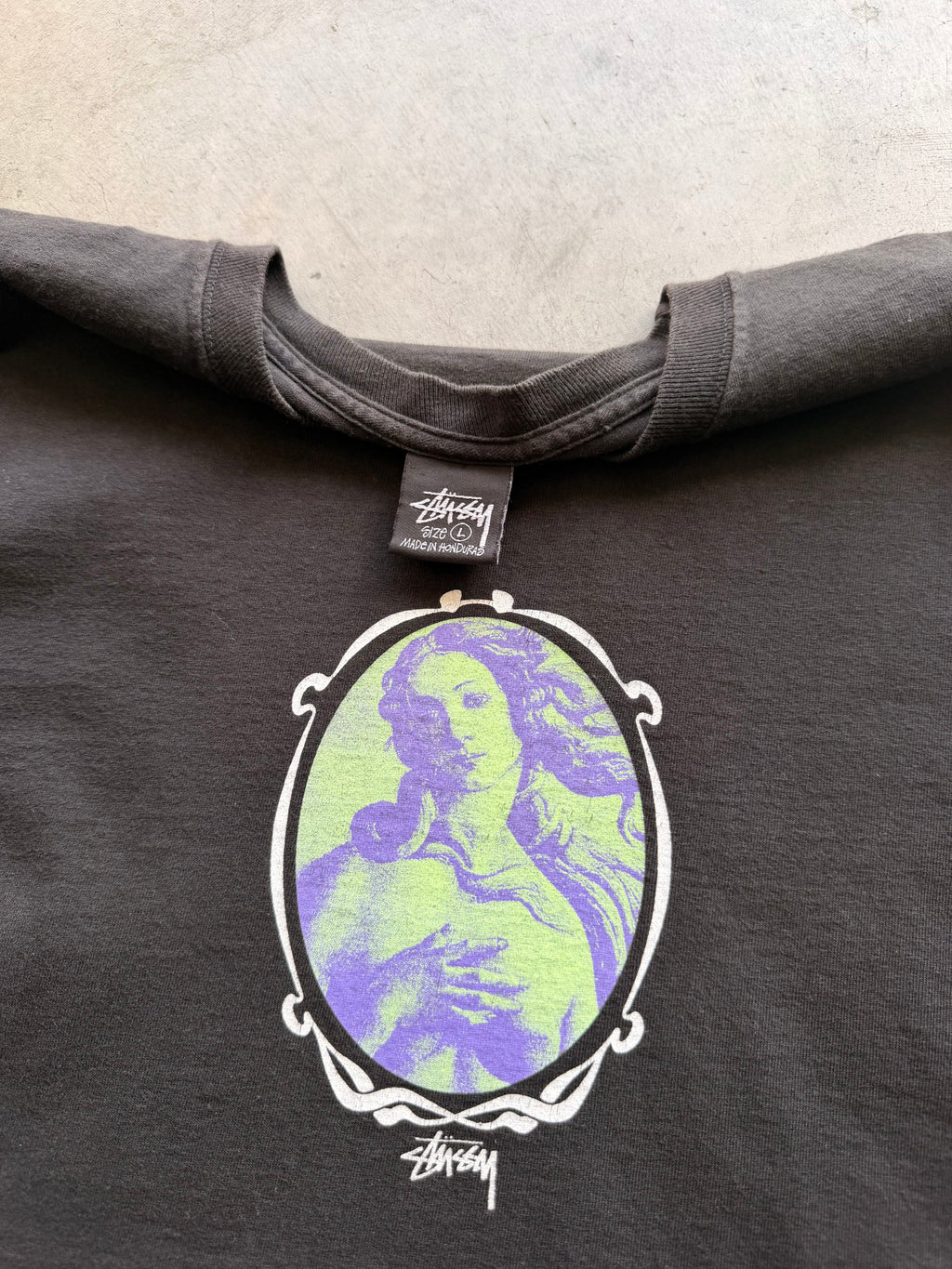 Stussy venus black tee - L