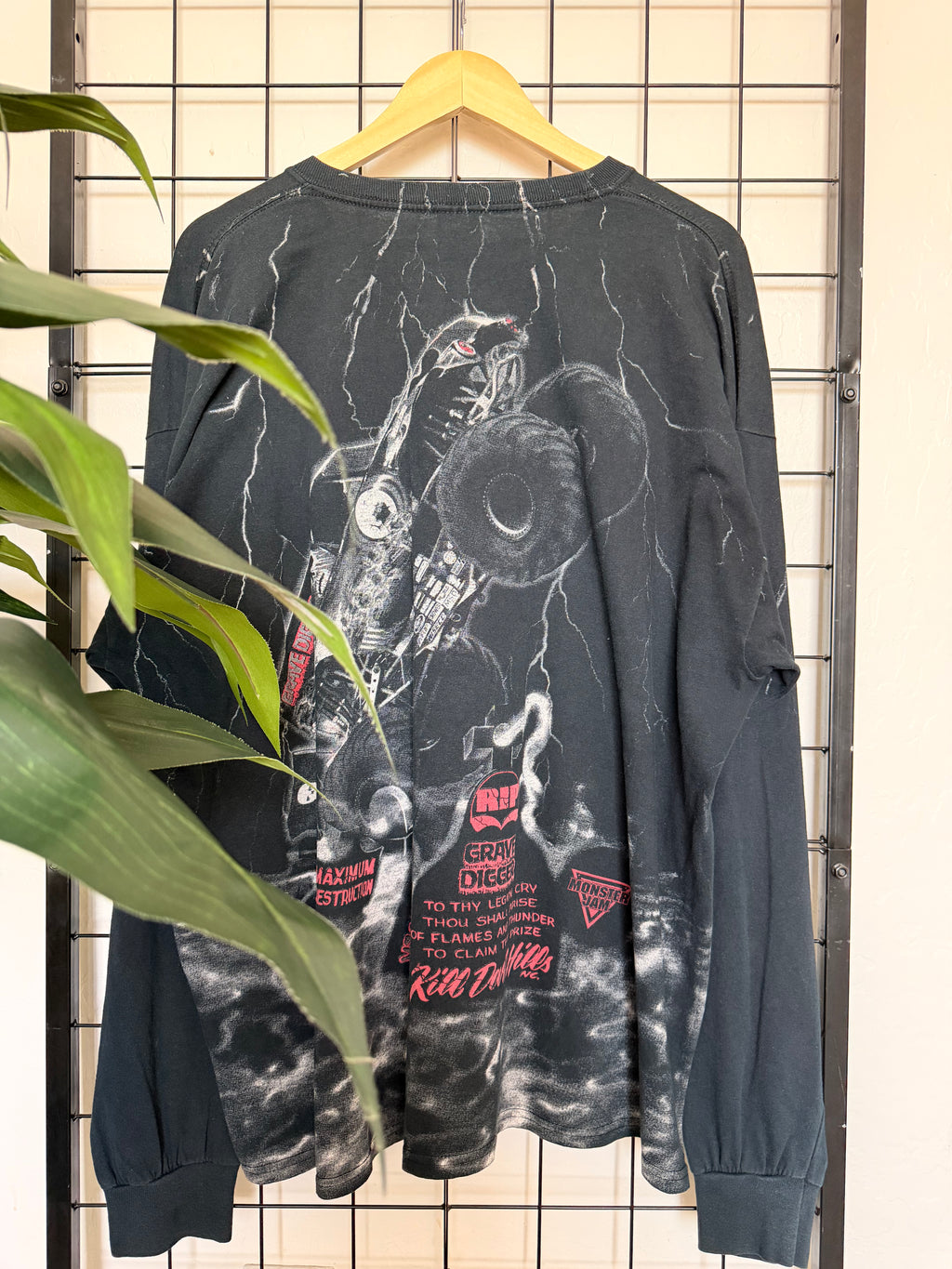 Grave Digger race team AOP long sleeve tee - 2XL