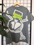 Stussy X Huf upside down skull tee - XL