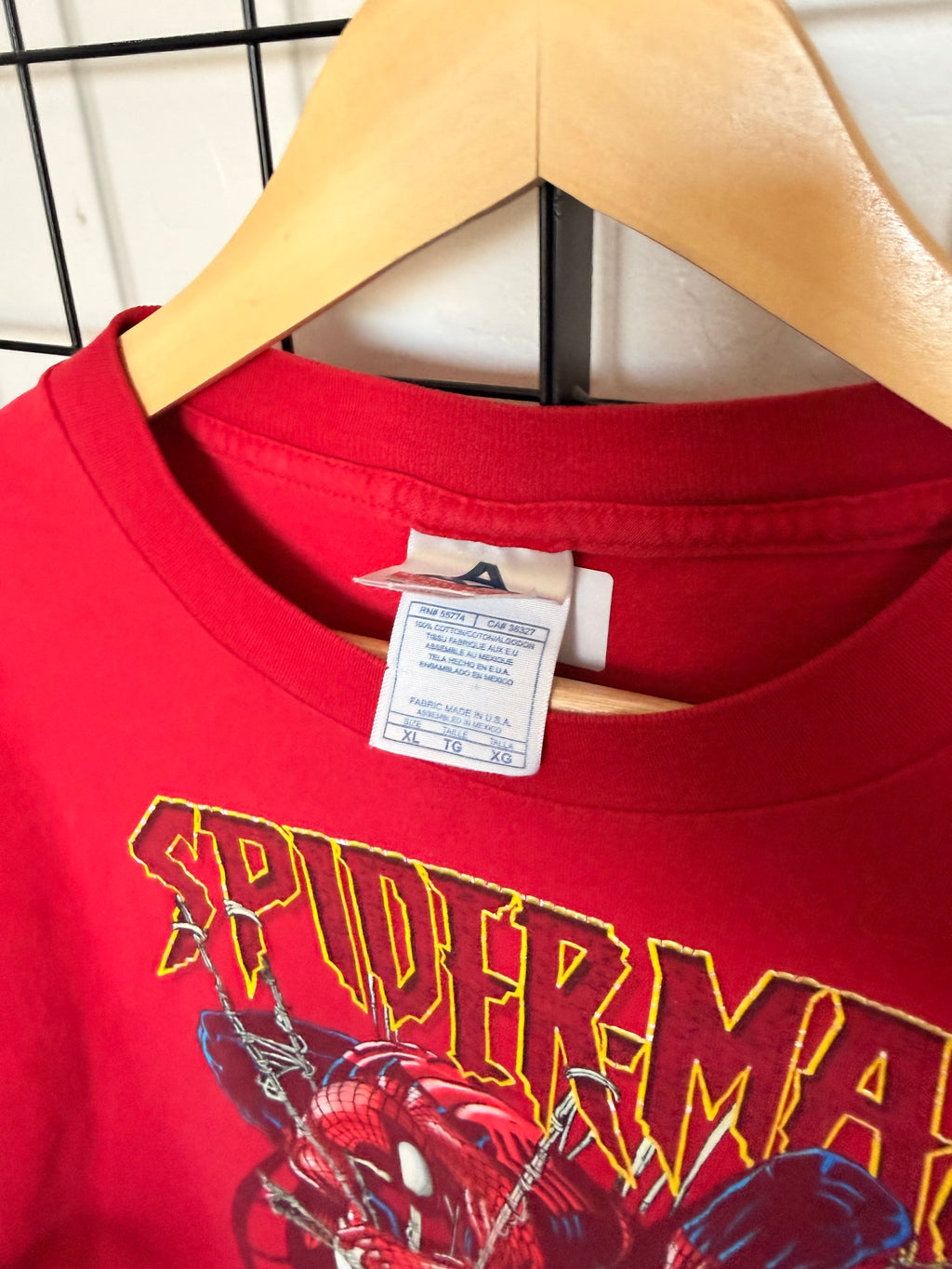 Spiderman 2002 red tee - XL