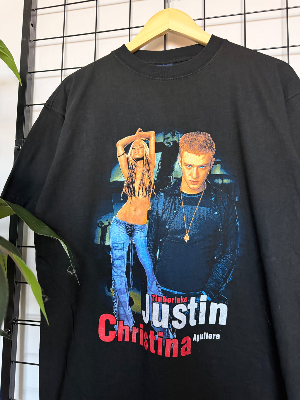 Justin & Christina black tour tee - L