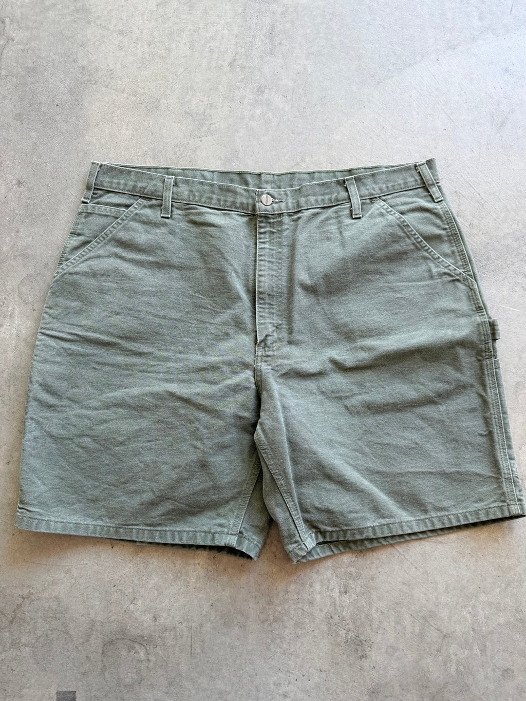 Carhartt Moss Green carpenter shorts Sz 40