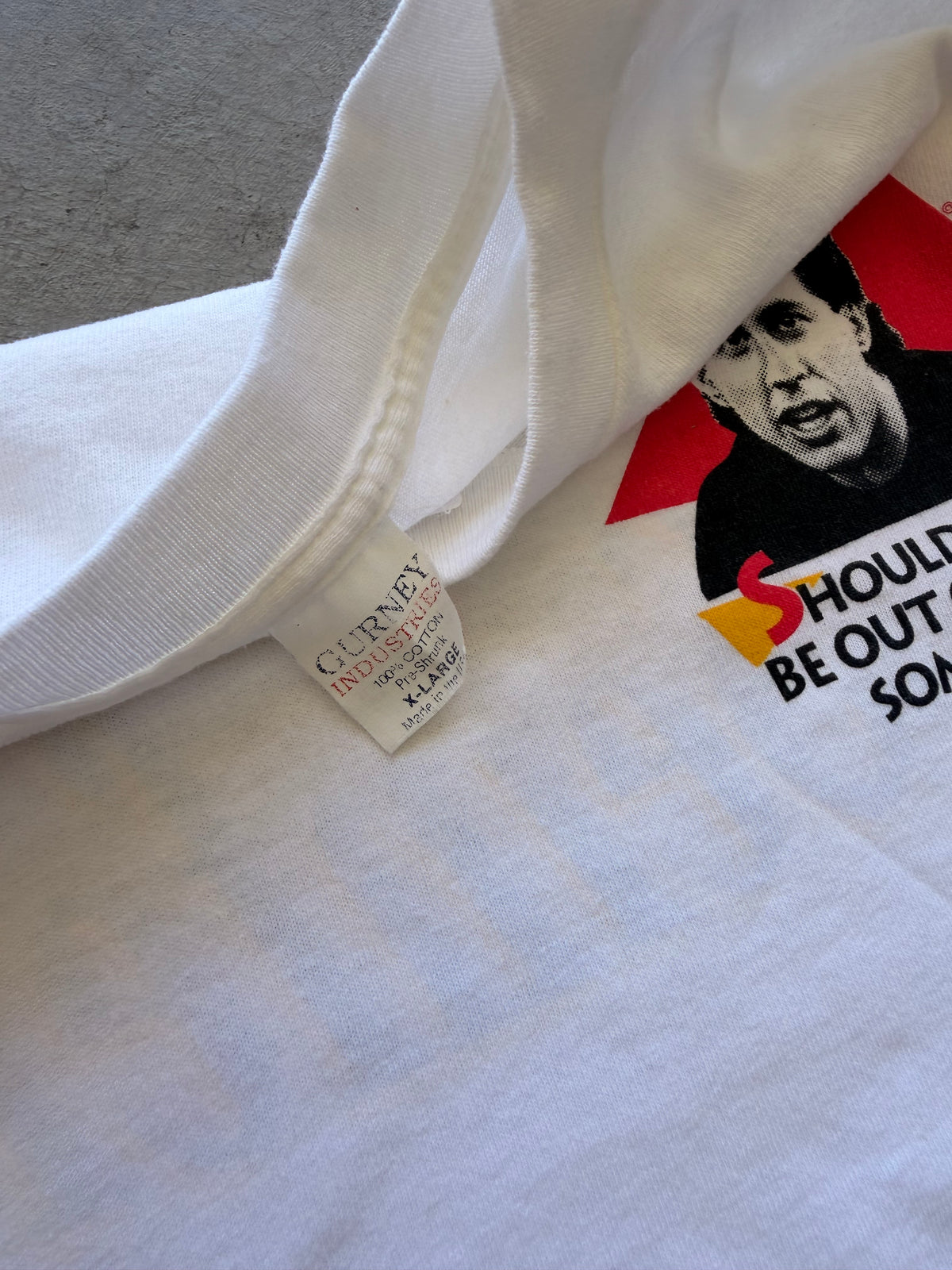90s Seinfeld white tee - L