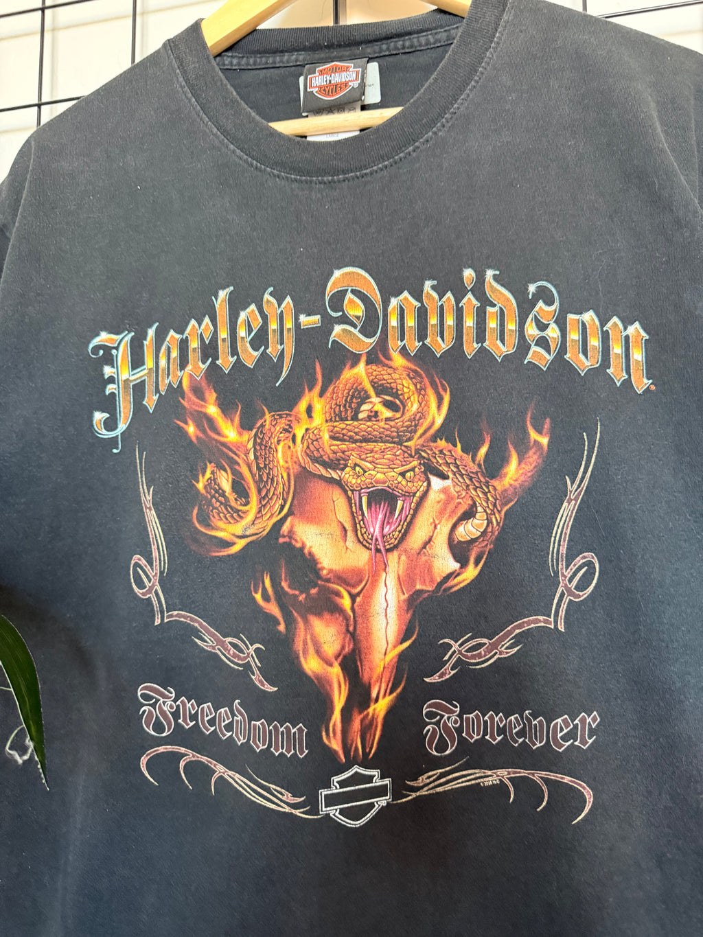 2008 Harley Davidson Viper Snake tee - L