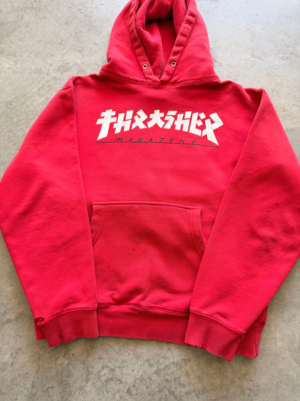 Red Thrasher hoodie - M