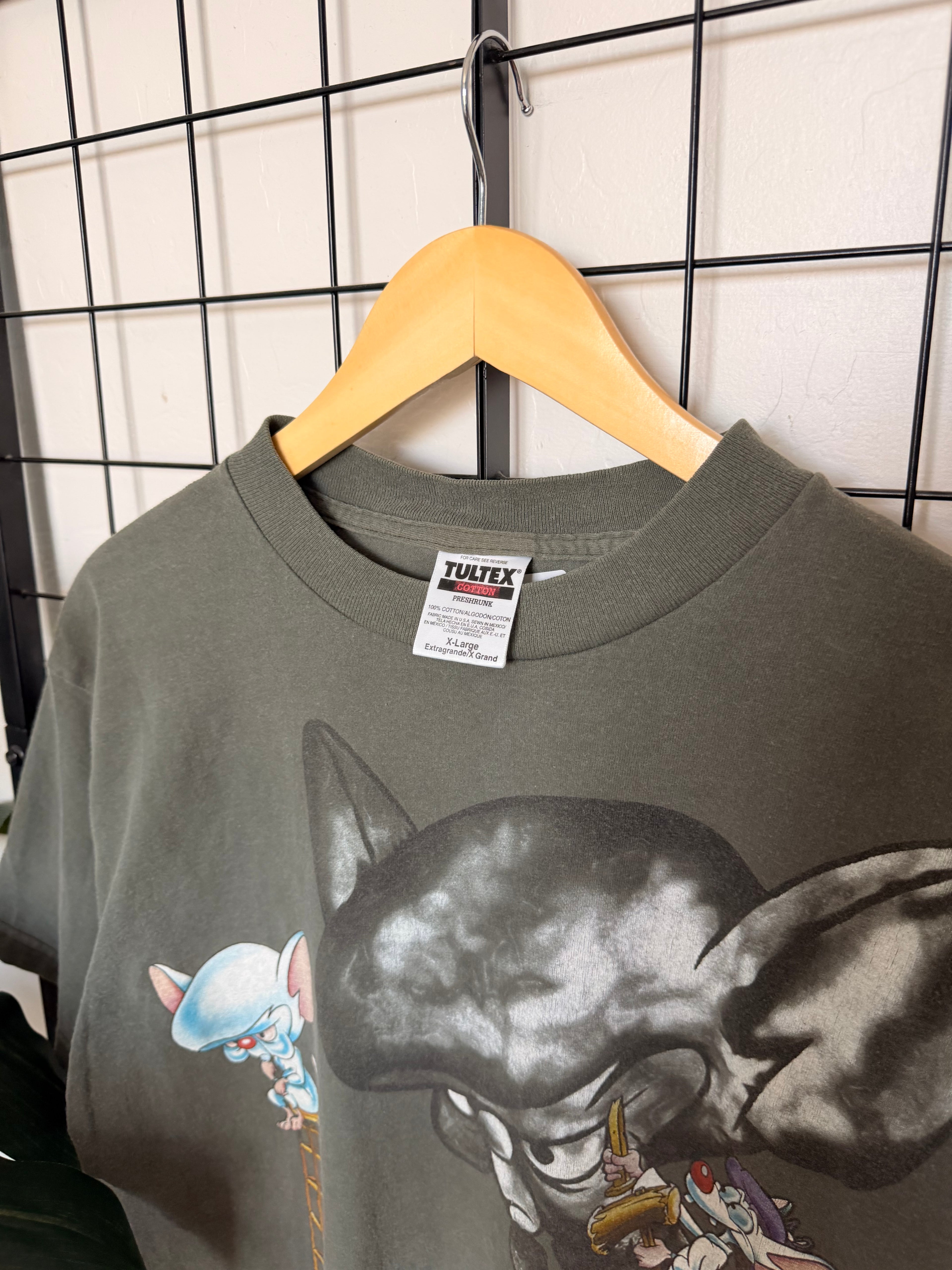 1995 Pinky and Brain sculpting tee - XL