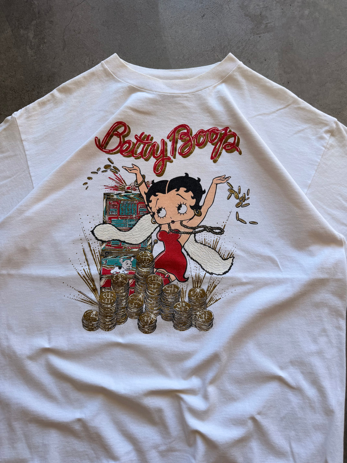 Betty boop white tee - XL