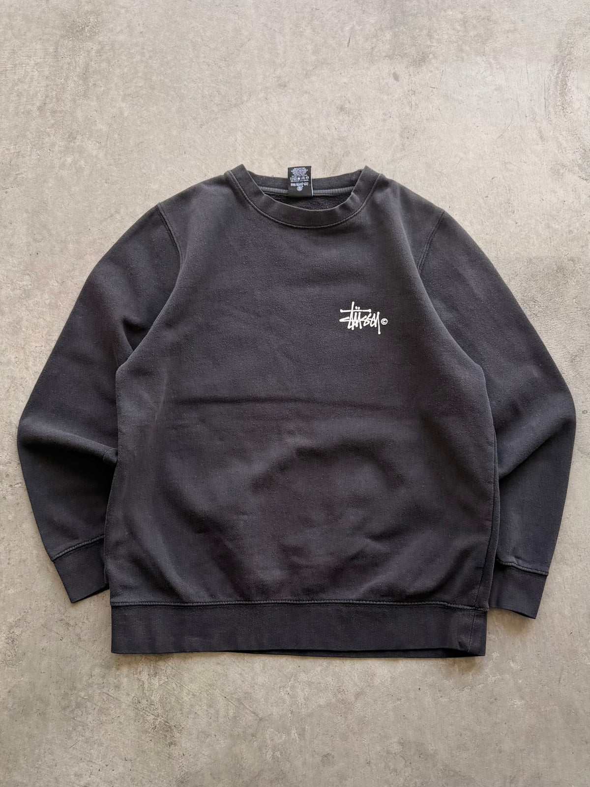 Stussy c black crewneck - M
