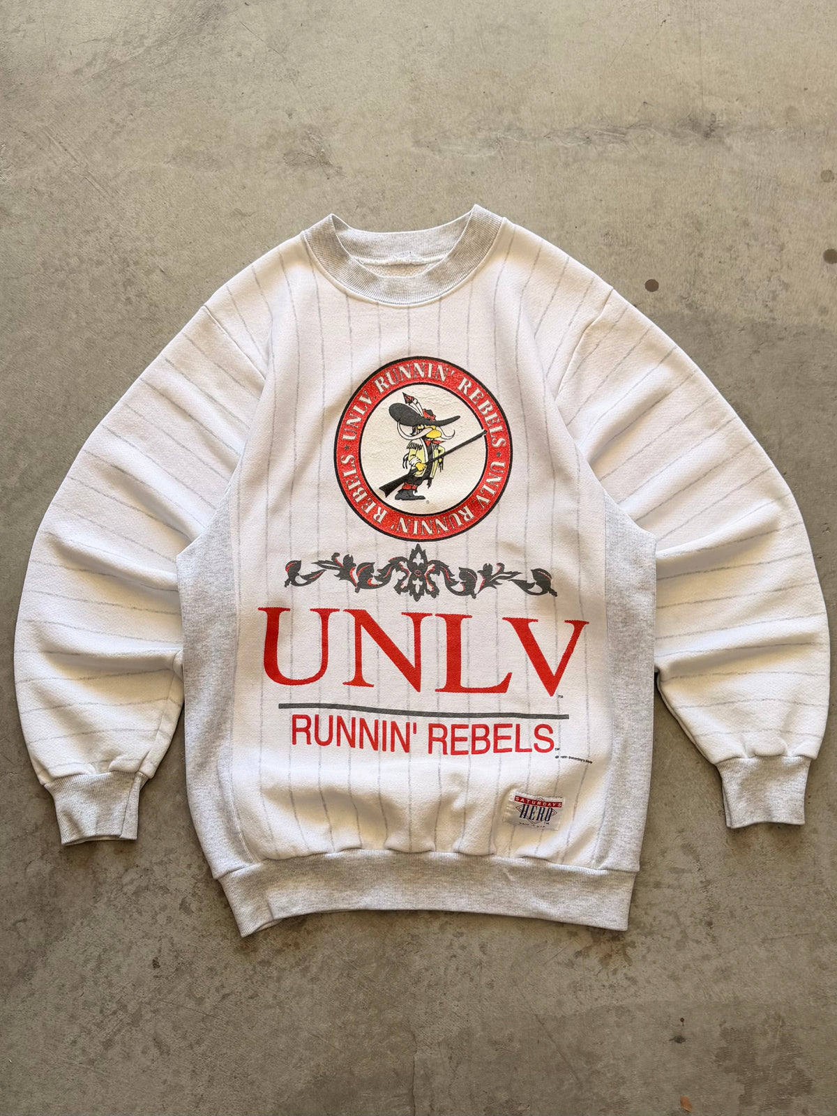 UNLV pinstriped crewneck - M
