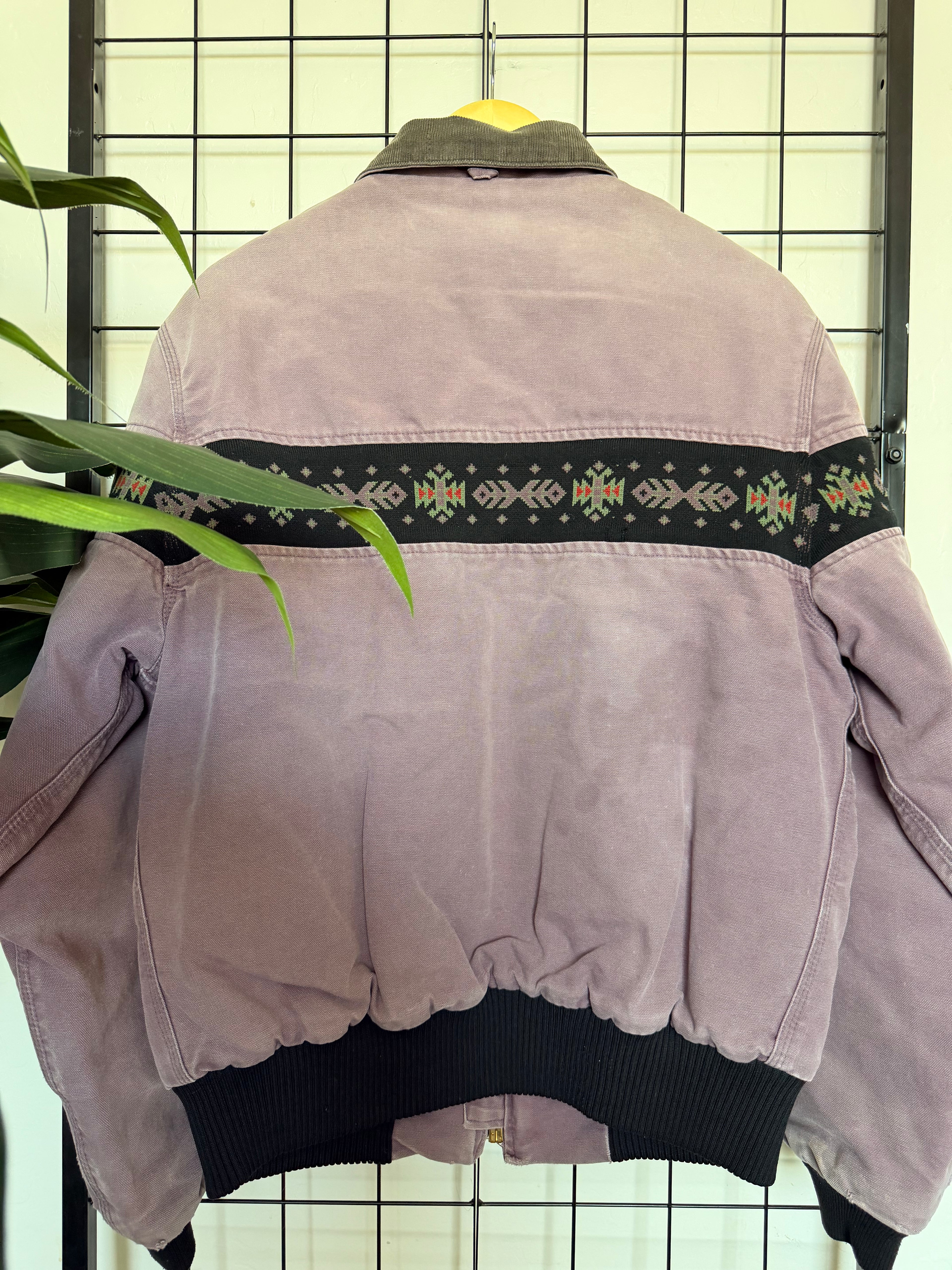 90s Carhartt santa fe purple Aztec jacket - L