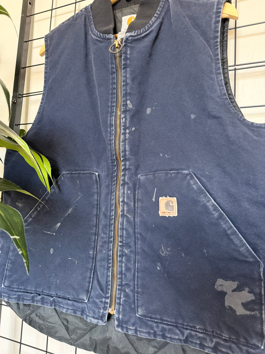 2004 Carhartt VO2 MDT navy vest - L