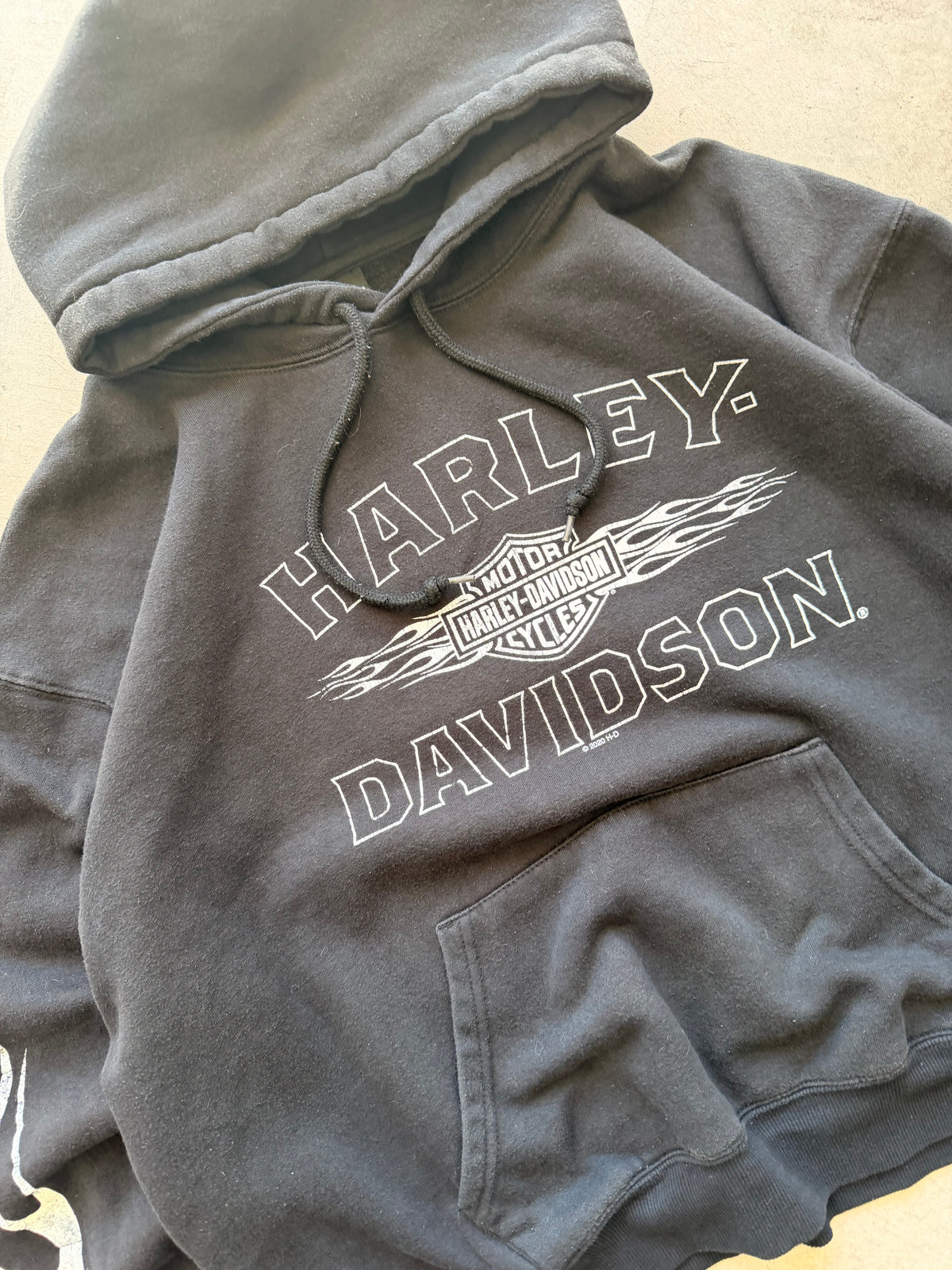 Harley Davidson black hoodie - 2XL