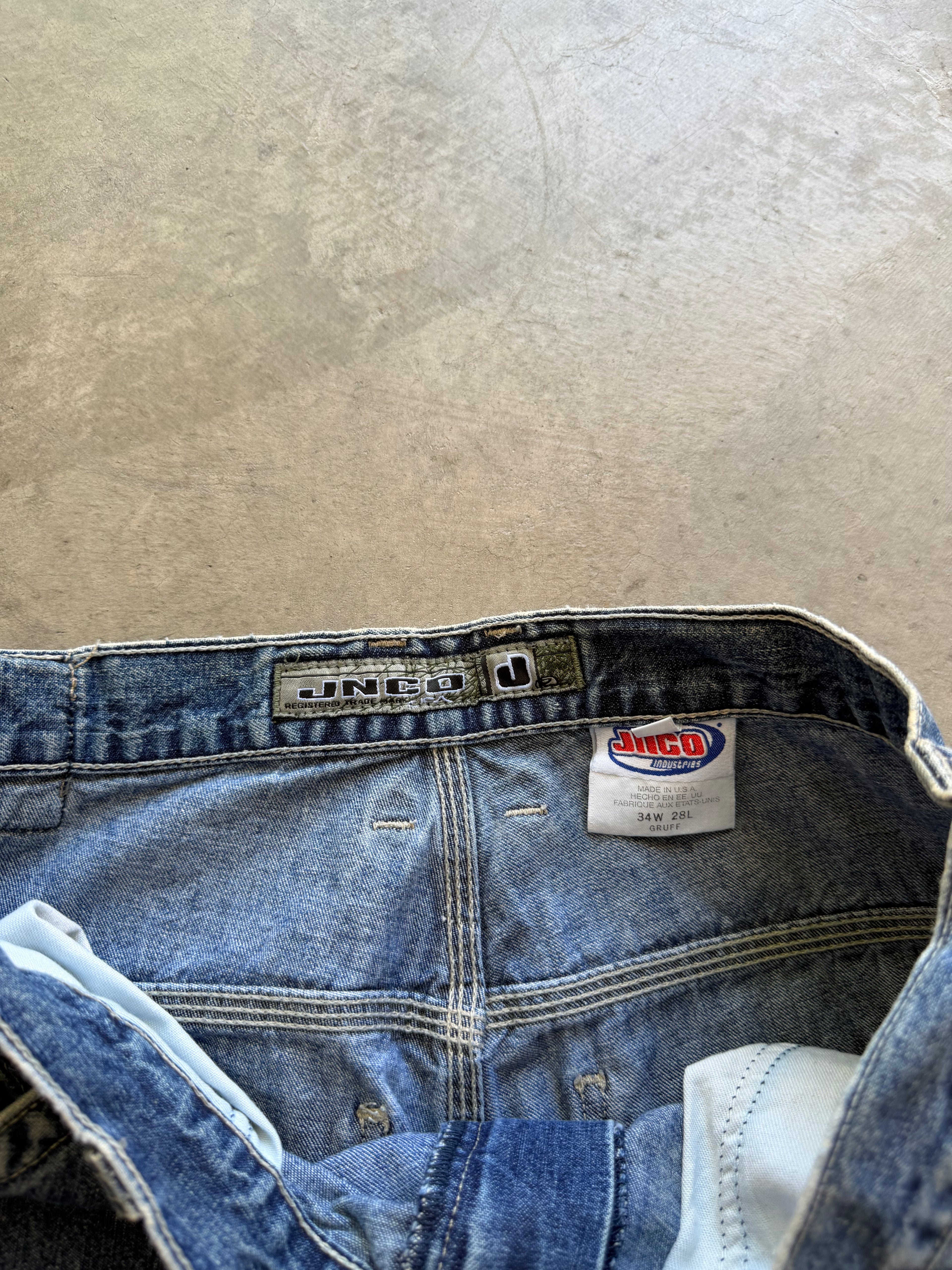 JNCO double knee vintage denim jeans Sz 34