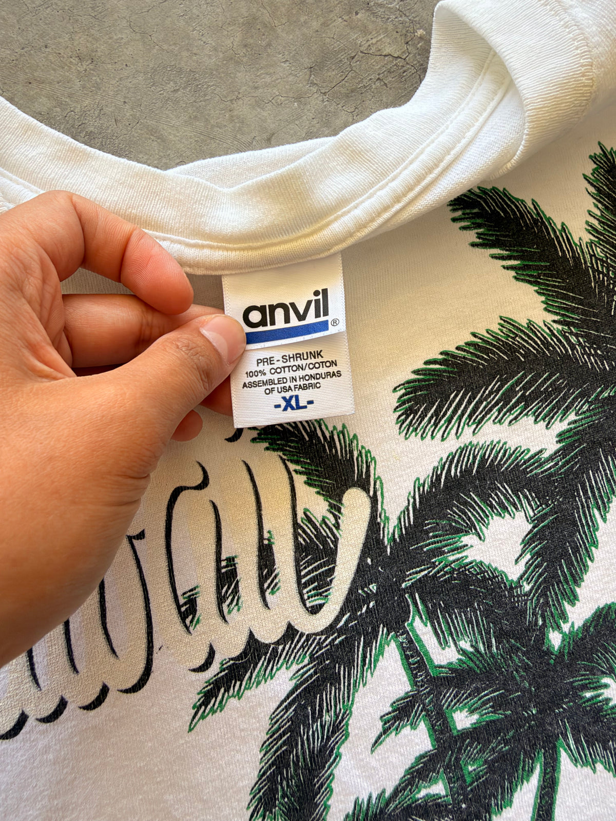 Hawaii white tee - XL