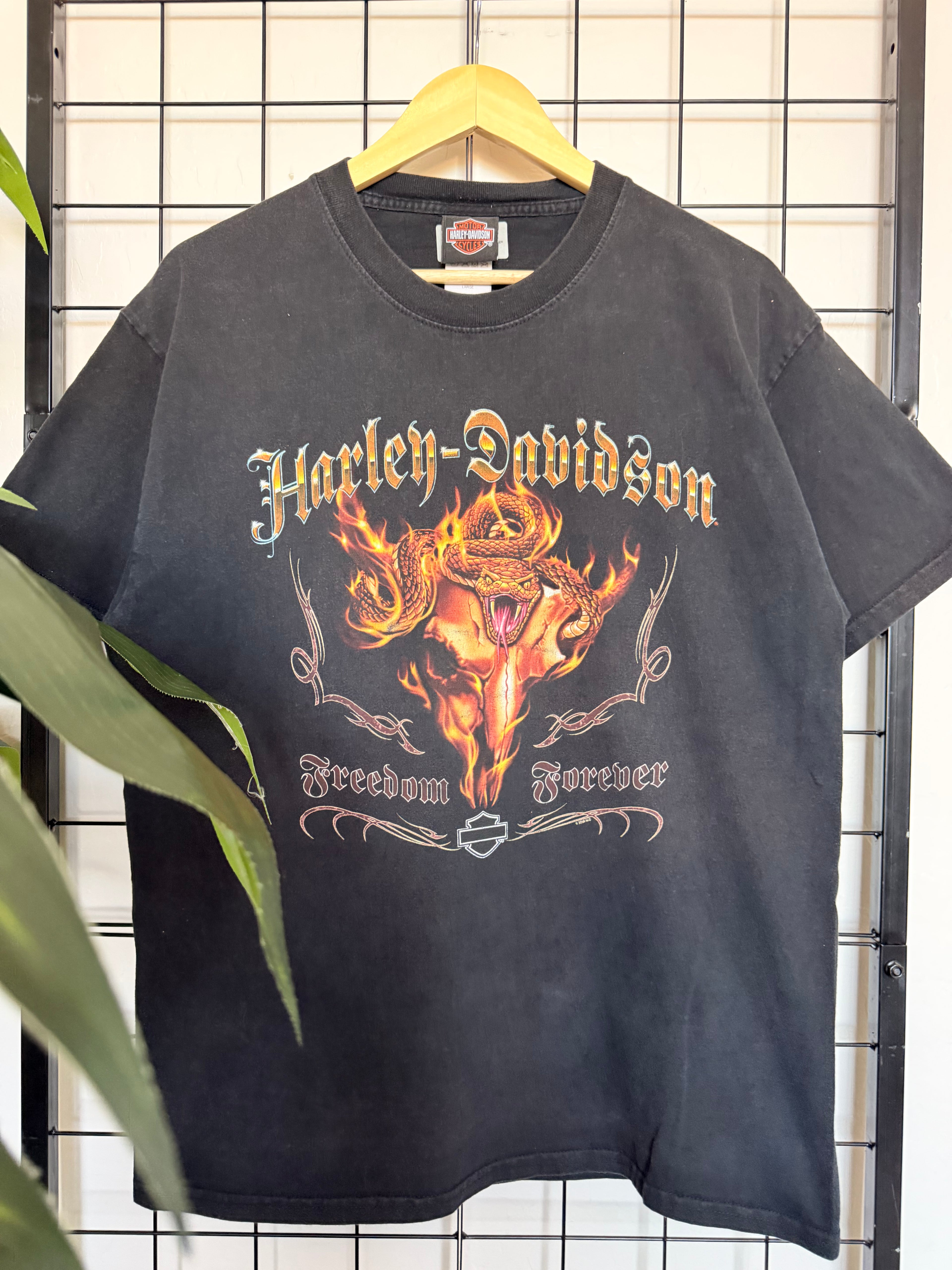 2008 Harley Davidson Viper Snake tee - L