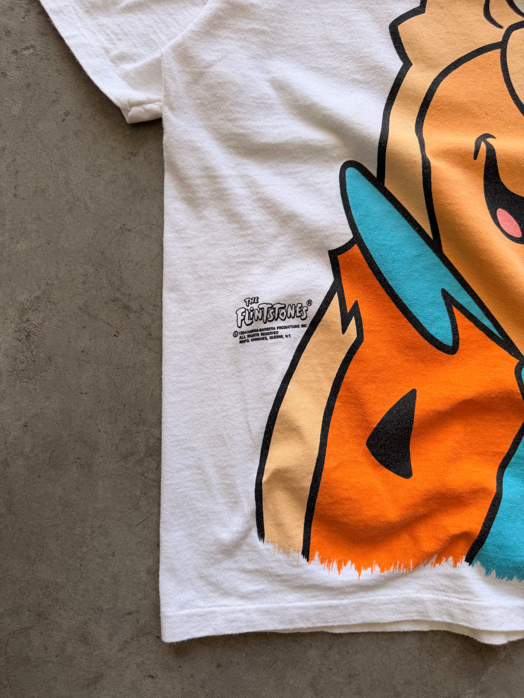 90s Fred Flintstone double sided tee - M