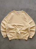 90s Russell yellow blank crewneck - L