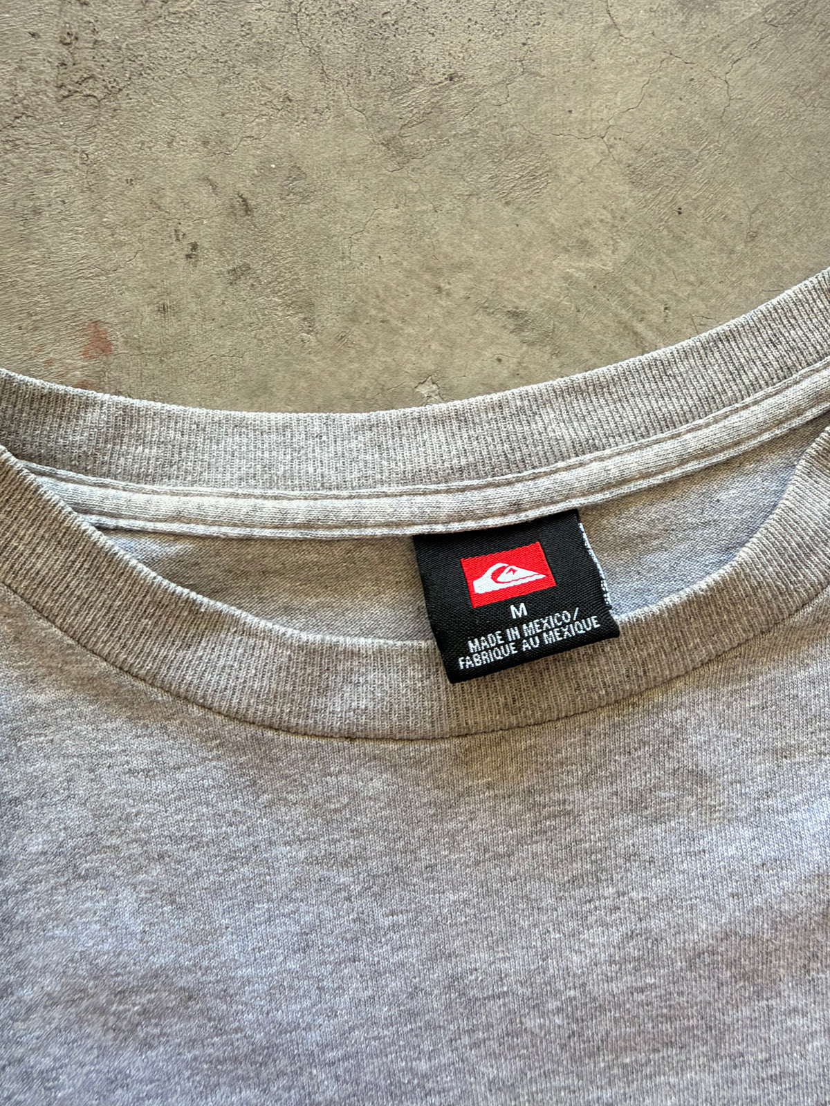 Quiksilver grey long sleeve - M