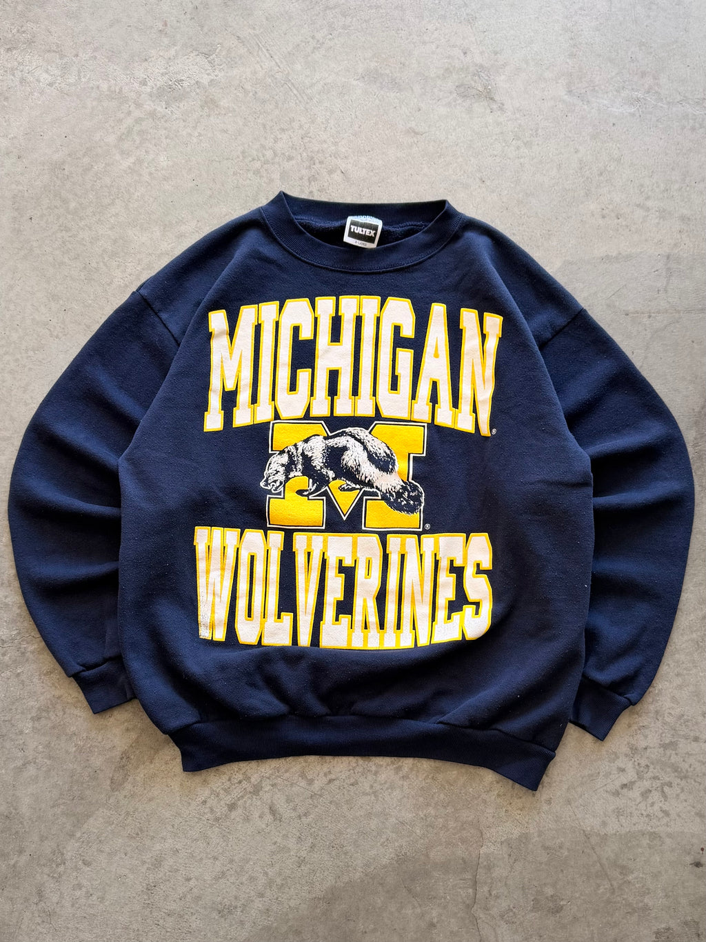Michigan navy crewneck - L