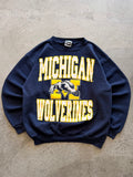 Michigan navy crewneck - L