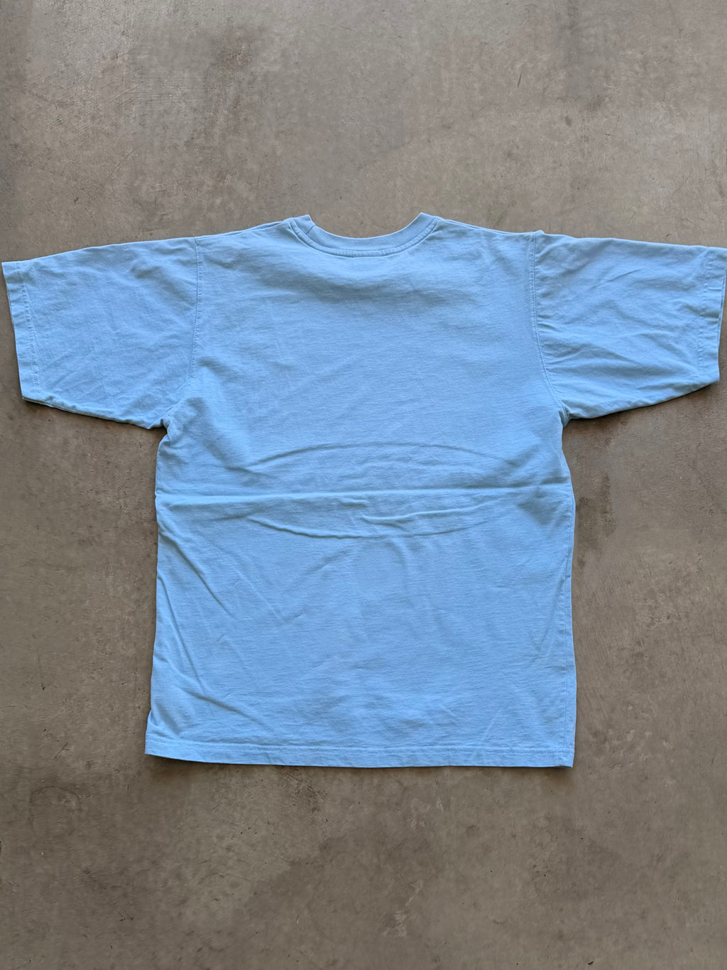 90s light blue nike tee - M