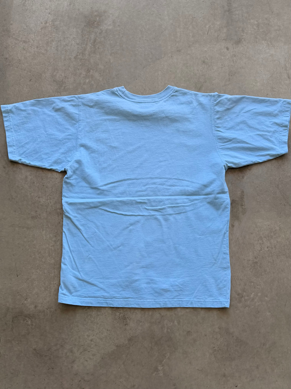 90s light blue nike tee - M