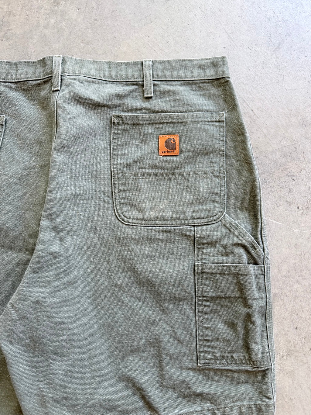 Carhartt Moss Green carpenter shorts Sz 40