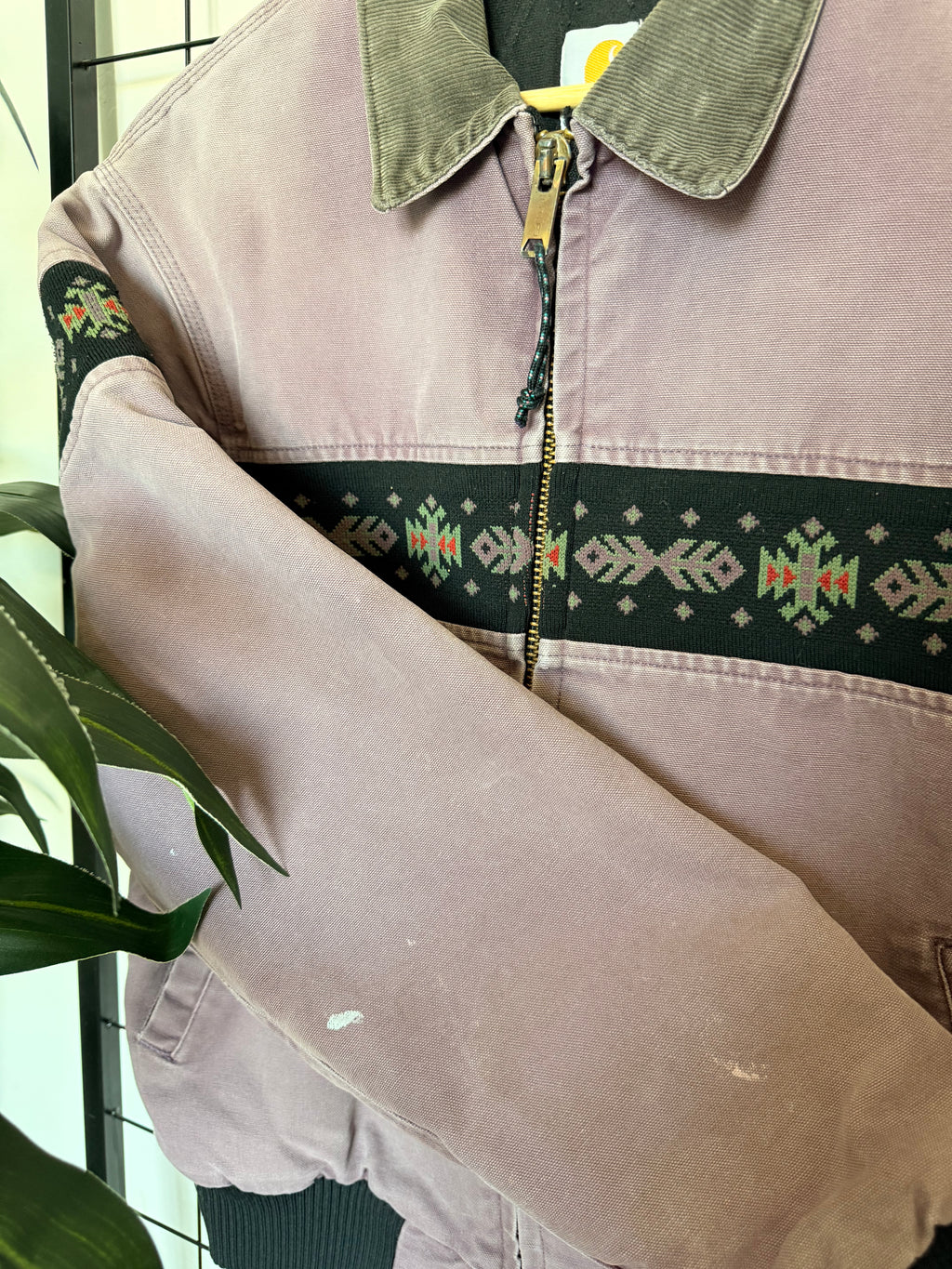 90s Carhartt santa fe purple Aztec jacket - L