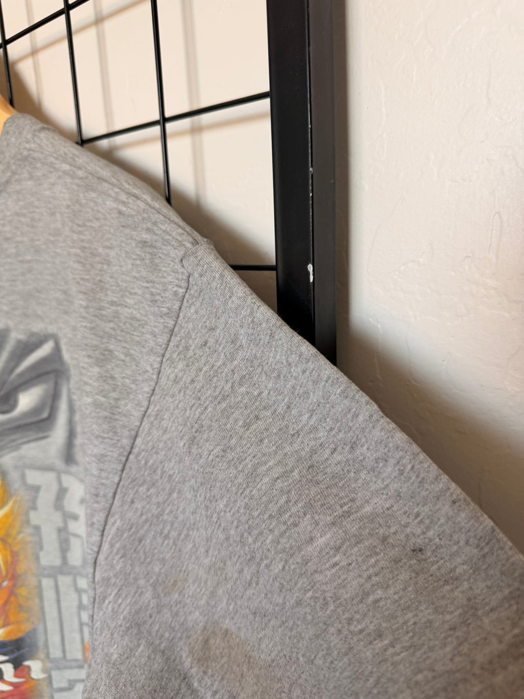 1998 DBZ Goku Super Saiyan 3 grey tee - L