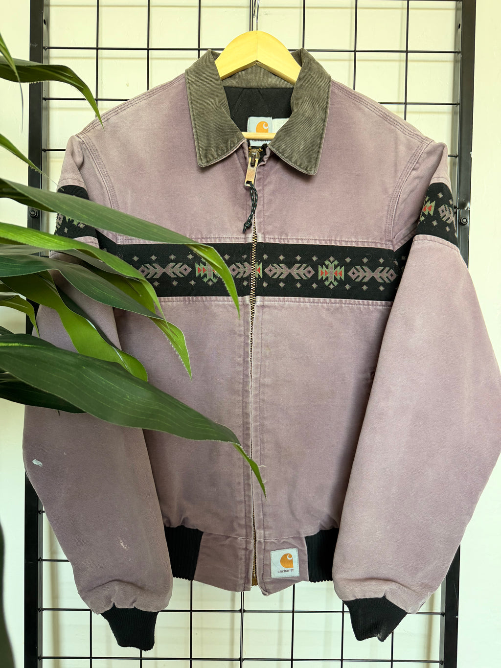 90s Carhartt santa fe purple Aztec jacket - L