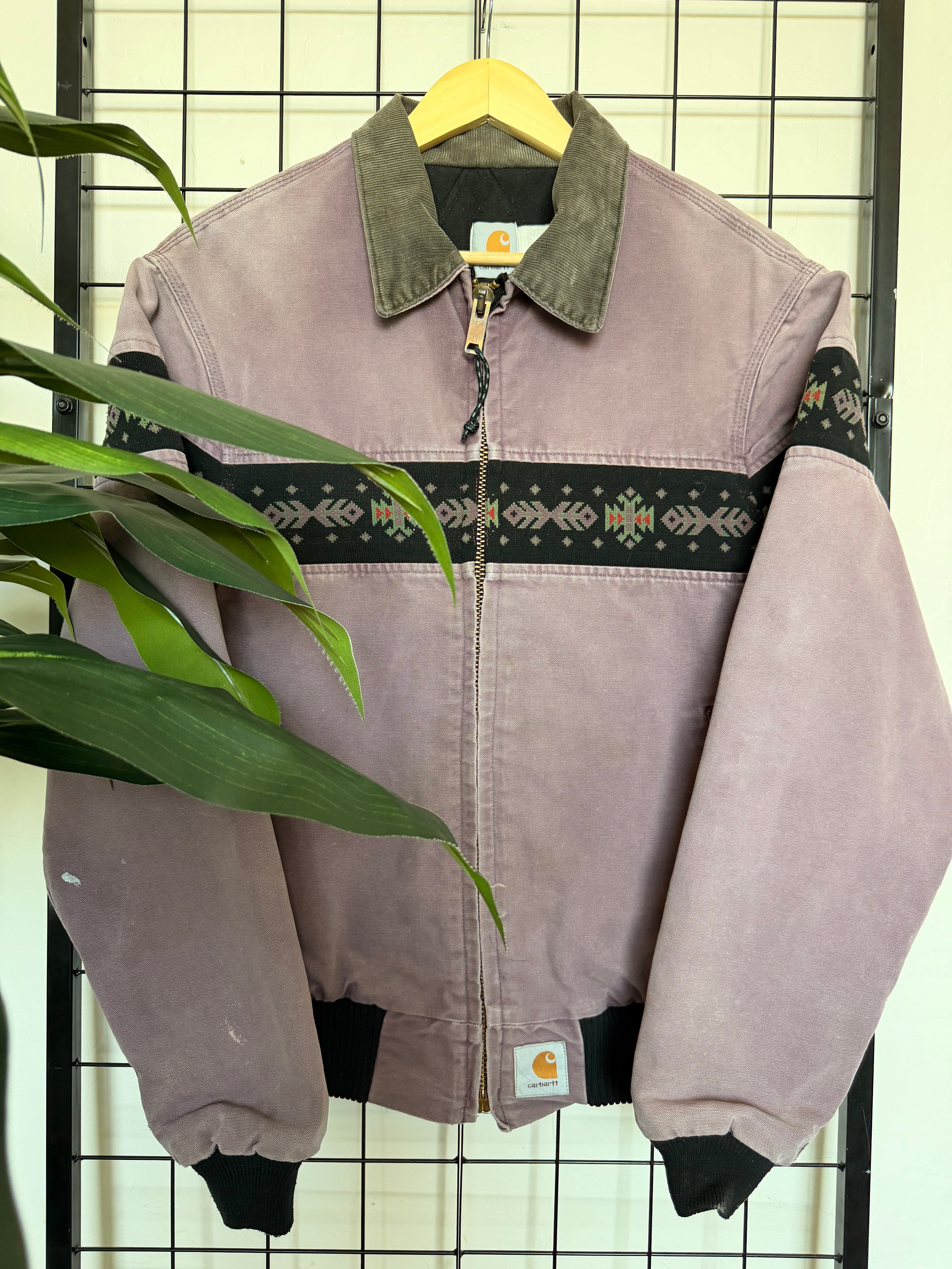 90s Carhartt santa fe purple Aztec jacket - L