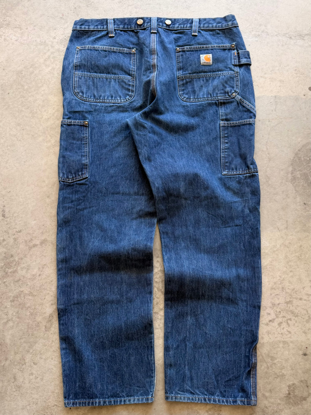 Carhartt dark denim double knees Sz 37