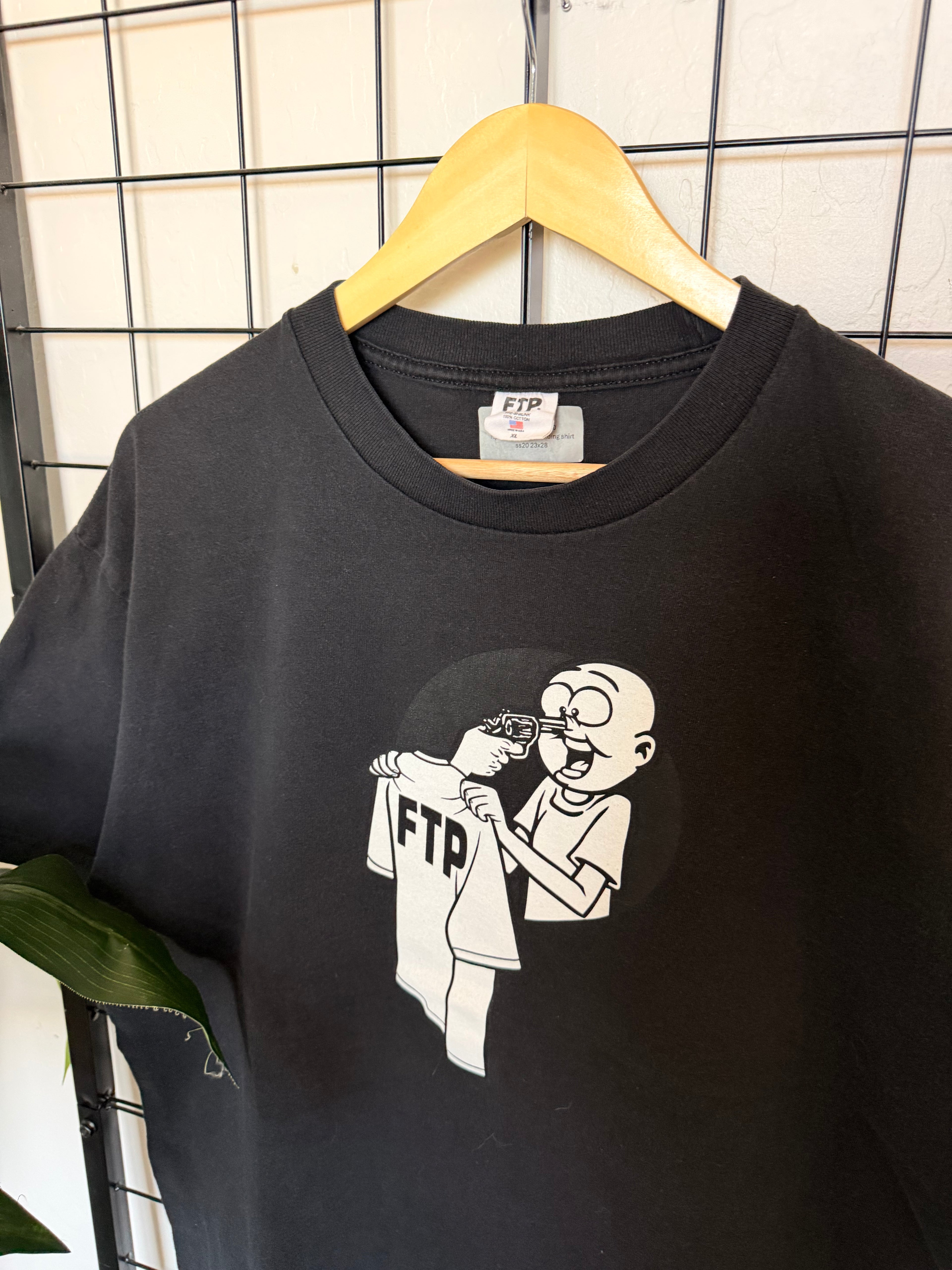 FTP ss20 black tee - XL