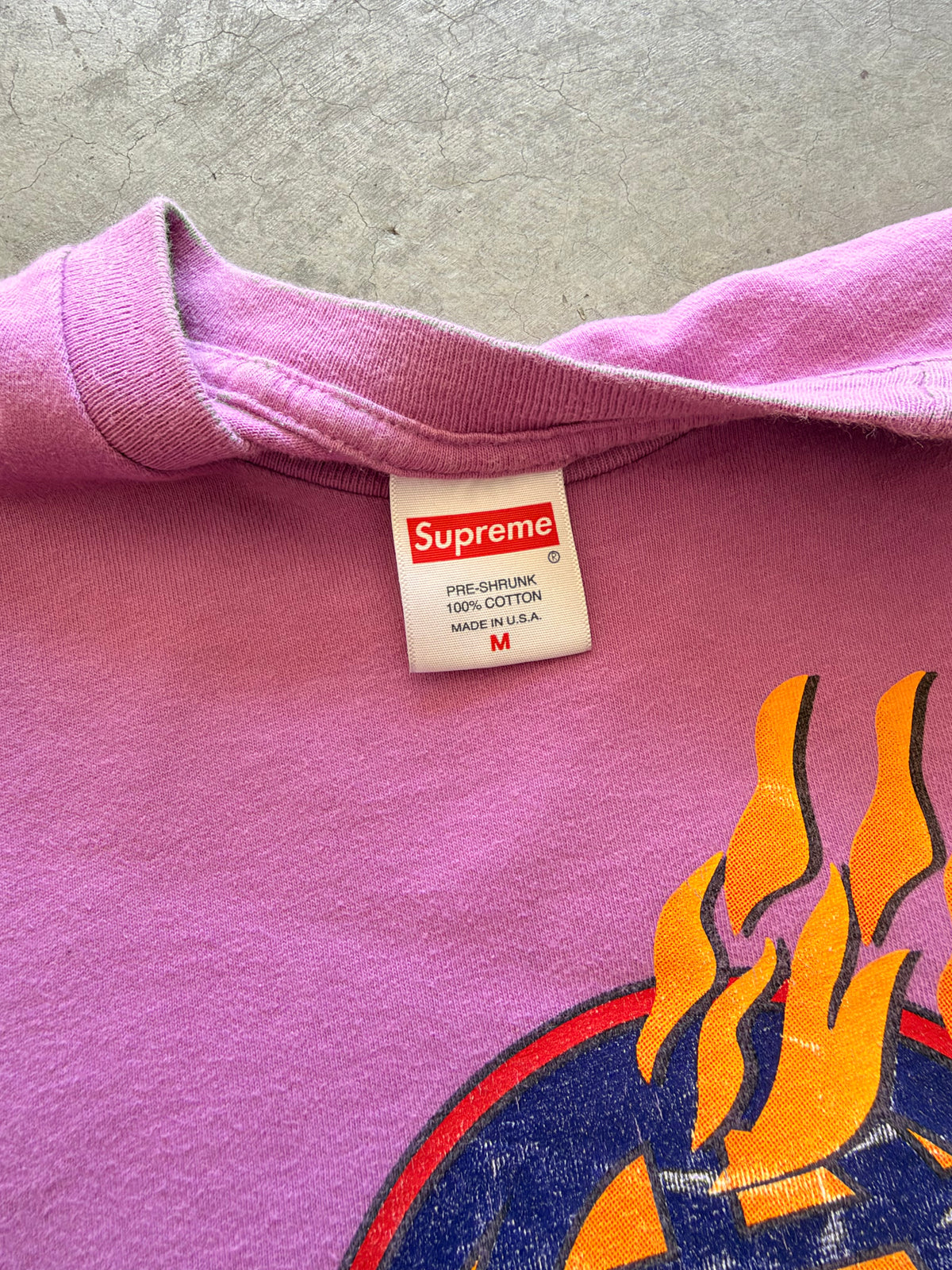 Supreme fire ss17 tee - M