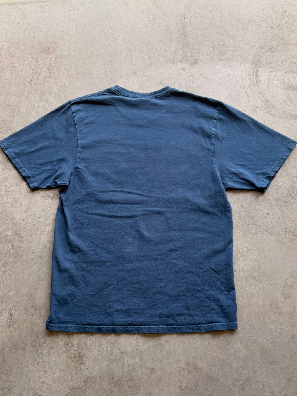 Stussy navy arch spellout - M