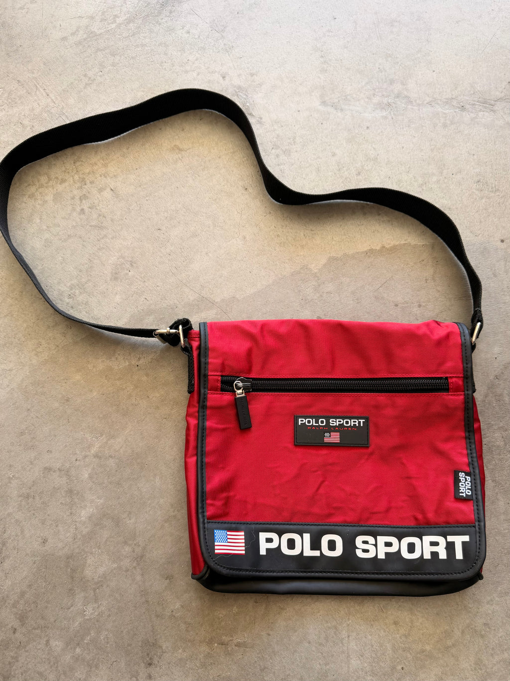 Polo Sport red messenger bag