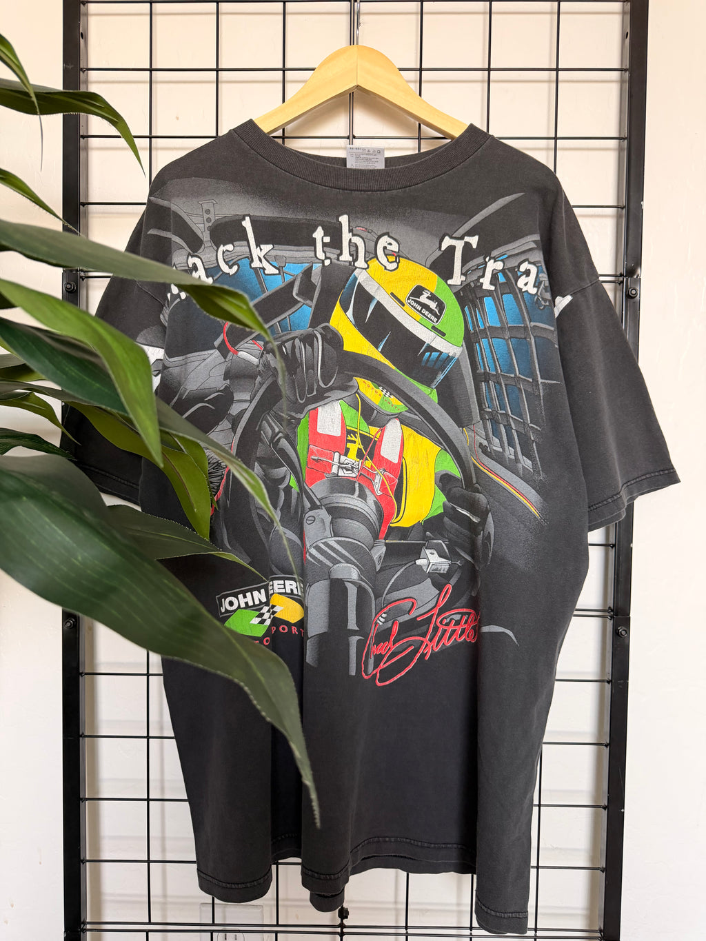 Attack the track faded NASCAR AOP tee - 2XL