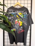 Attack the track faded NASCAR AOP tee - 2XL