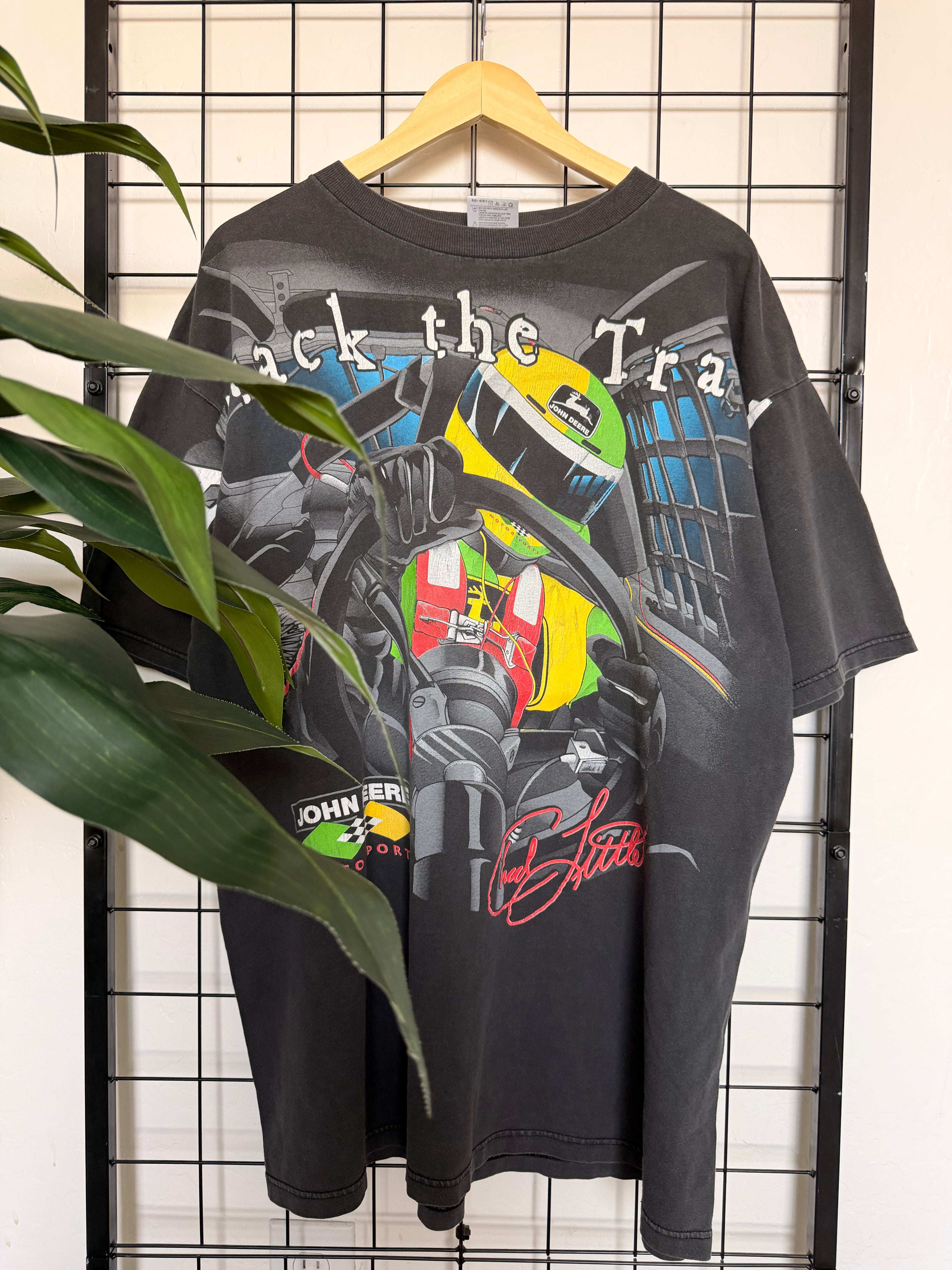 Attack the track faded NASCAR AOP tee - 2XL