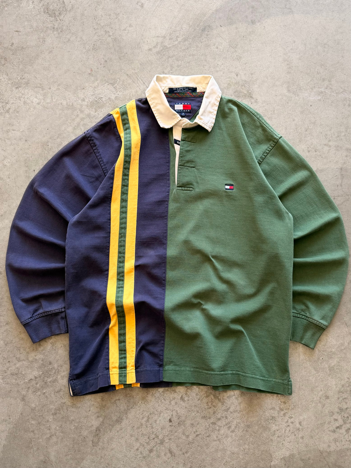 00s Tommy Hilfiger long sleeve polo - M